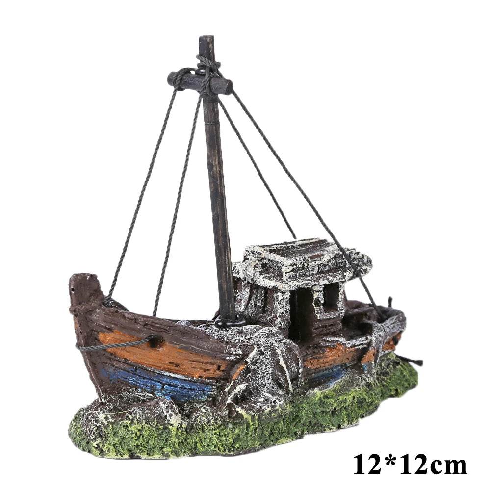 Décor de bûches creuses d'aquarium multifonction en résine, grotte de cachette de poisson Non toxique, décoration en bois mort pour Aquarium - Animaleriex