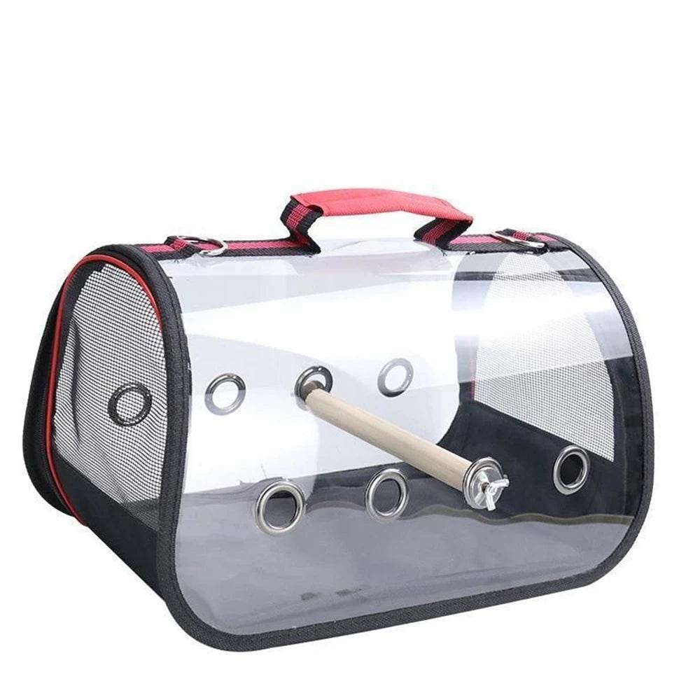 Cage de Transport pour oiseaux, transporteur de voyage avec perche, espace respirant, sac à dos de sortie pour perroquet, sac multifonctionnel pour oiseaux en plein air - Animaleriex