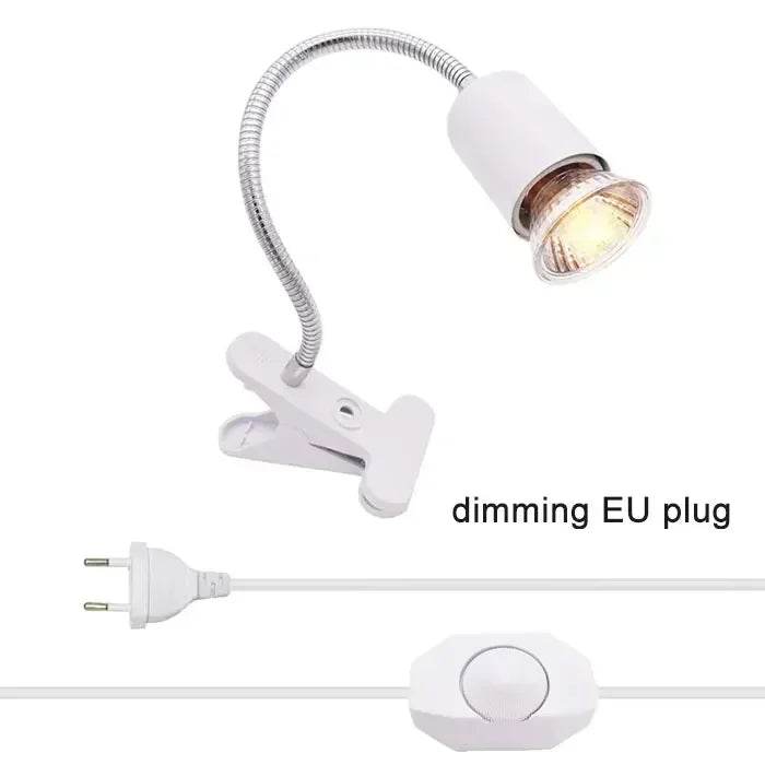 Ampoule halogène 50 W incluse, lampe chauffante pour reptiles, col de cygne réglable, lampes chauffantes pour réservoir d'aquarium, tortue, lézard, serpent, Terrarium - Animaleriex