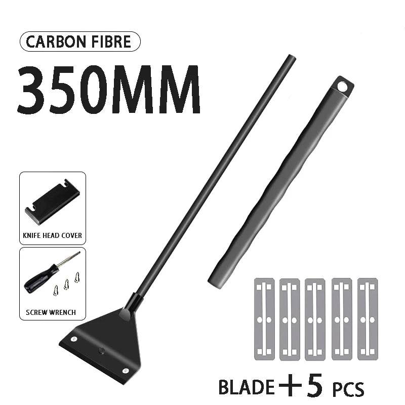 Outil de nettoyage d'aquarium, outil de nettoyage d'aquarium, élimination du sable plat et des algues, grattoir d'élimination des algues en verre à double usage avec 5 lames - Animaleriex