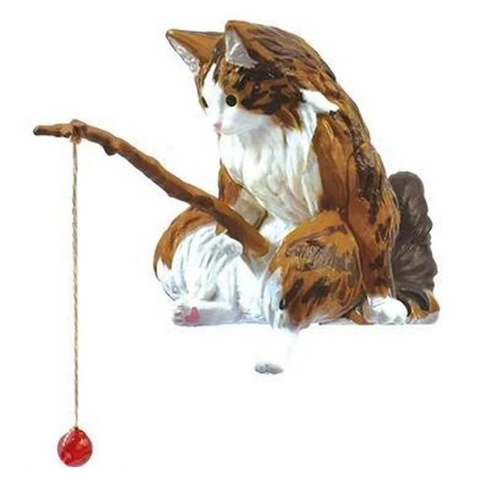 Décoration d'aquarium de pêche pour chat, 1 pièce, Statues d'aménagement paysager, affichage, décorations suspendues pour chat de pêche - Animaleriex
