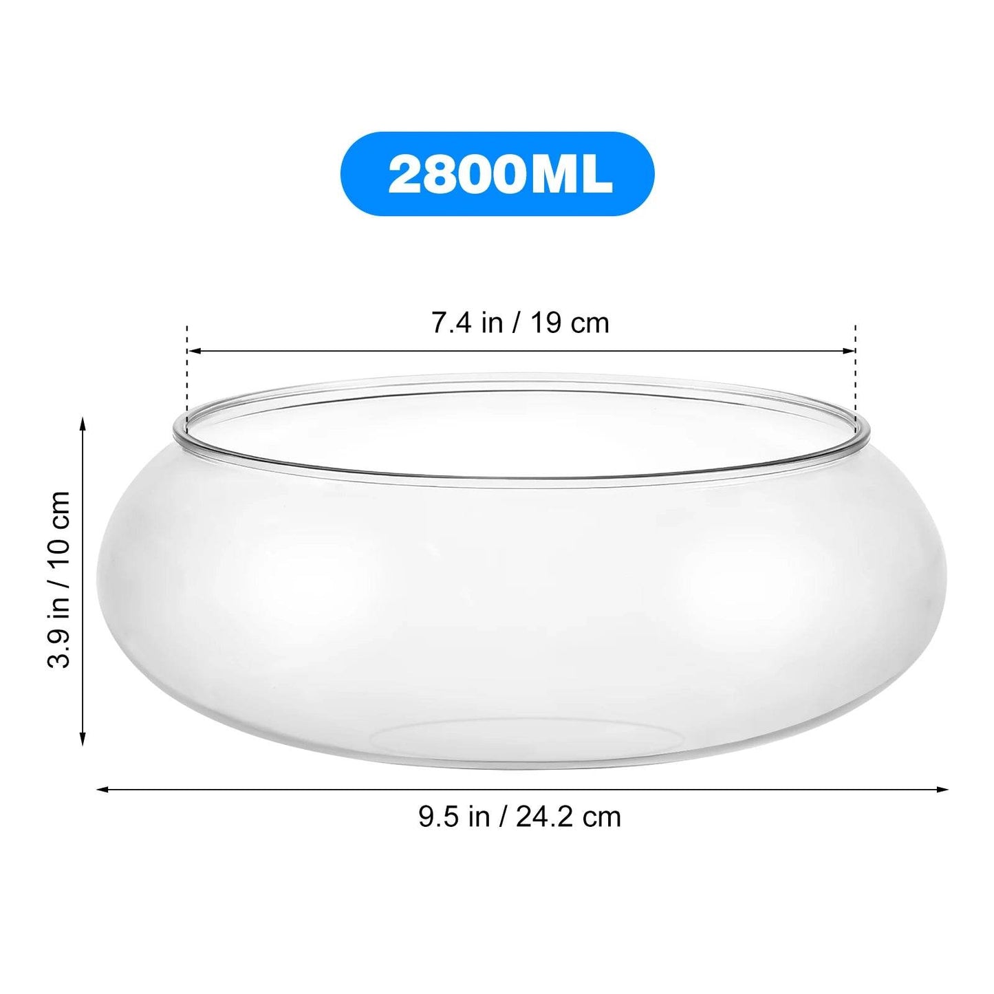 Réservoir de poisson Transparent en plastique, réservoir de poisson rouge Betta multifonction, récipient hydroponique, réservoir de bureau, décors de bureau et de maison - Animaleriex