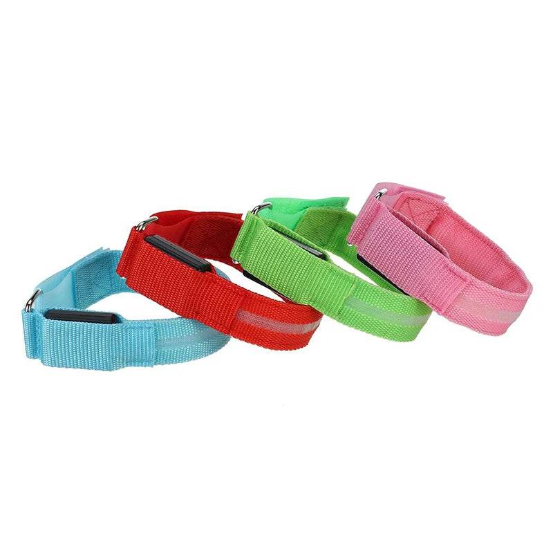 4 pièces/ensemble éclairage LED ceinture de sécurité pour jambe de cheval sangles de jambe de cheval équipement d'équitation de nuit Sports de plein air fournitures équestres - Animaleriex