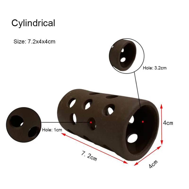 Décoration d'aquarium en céramique, abri pour poissons et crevettes, poterie, maison de Scorpion, Simulation de pierre, décor d'aquarium idéal - Animaleriex