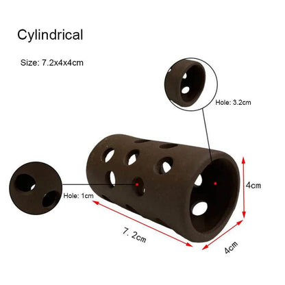 Décoration d'aquarium en céramique, abri pour poissons et crevettes, poterie, maison de Scorpion, Simulation de pierre, décor d'aquarium idéal - Animaleriex
