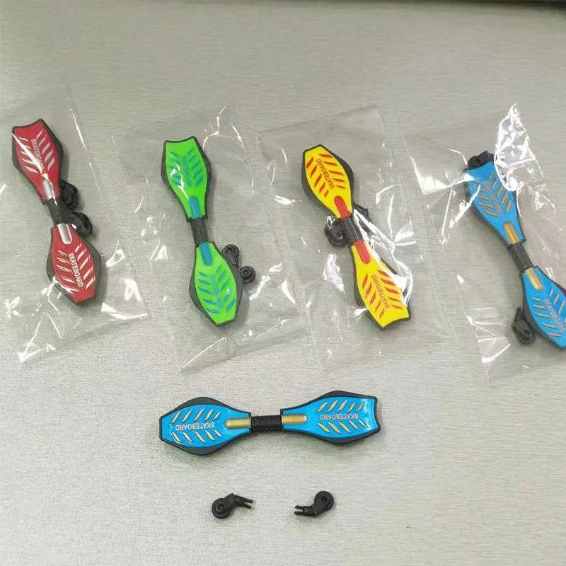 Mini trottinette à deux roues, 1 ensemble, jouets éducatifs pour enfants, trottinette à doigts, vélo, Skateboard, cadeau d'anniversaire pour garçons - Animaleriex