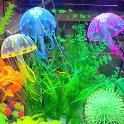 Aquarium artificiel lumineux, poisson-lion, paysage en Silicone, faux poisson flottant, lueur dans la nuit, ornement, décoration de la maison - Animaleriex