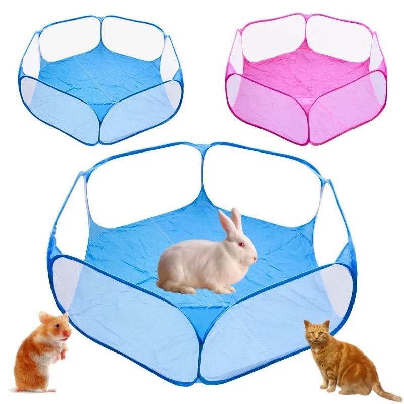 Cage Portable pour animaux de compagnie, chat, chien, tente, parc, clôture pliante pour Hamster, hérisson, petits animaux, respirant, chiot, chat, lapin, cochon d'inde - Animaleriex