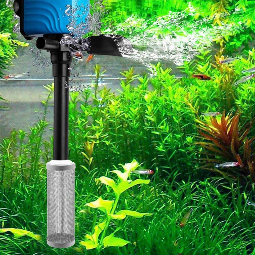 Filtre d'entrée d'aquarium 12/16mm, filet à mailles en acier inoxydable, accessoires de filtre de réservoir de poisson, filtre d'admission, couvercle de préfiltre - Animaleriex