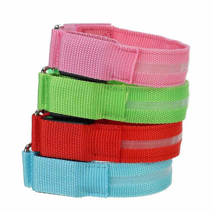 4 pièces/ensemble éclairage LED ceinture de sécurité pour jambe de cheval sangles de jambe de cheval équipement d'équitation de nuit Sports de plein air fournitures équestres - Animaleriex