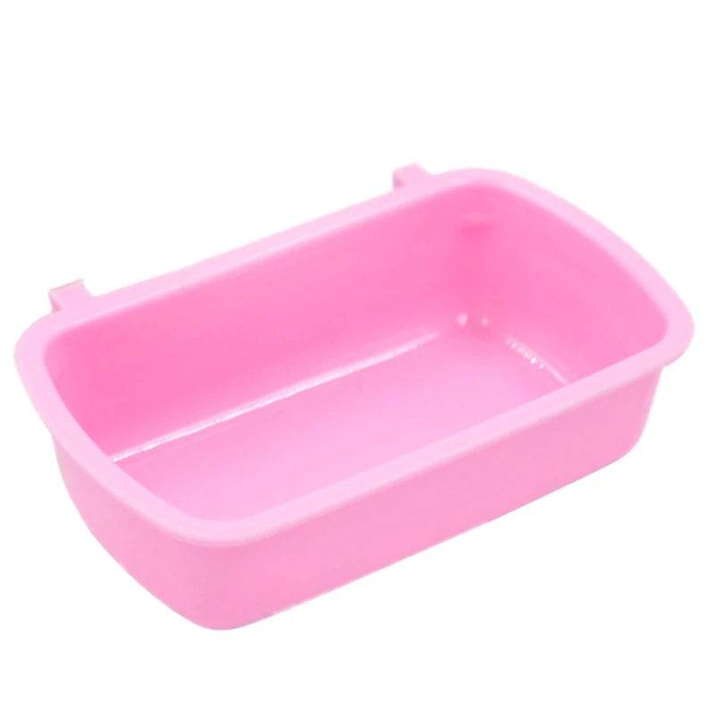 Petit bol distributeur de nourriture pour animaux de compagnie, Cage à Hamster, bol suspendu, dispositif de consommation d'eau, tasse d'alimentation pour oiseaux, écureuils et lapins - Animaleriex