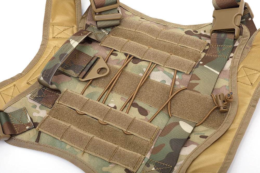 Harnais tactique pour chien, gilet d'entraînement pour animaux de compagnie, harnais militaire pour chien, collier de laisse pour petits, moyens et grands chiens, marche et chasse - Animaleriex