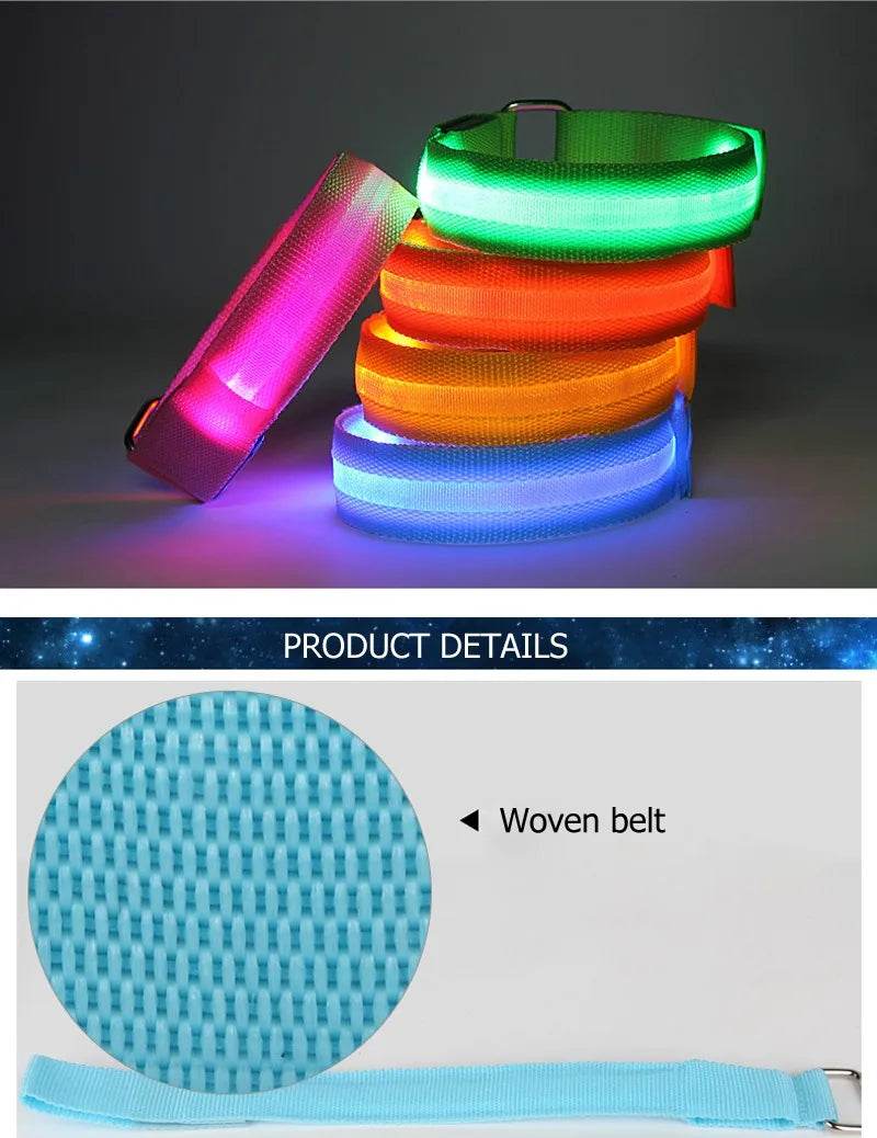 4 pièces/ensemble éclairage LED ceinture de sécurité pour jambe de cheval sangles de jambe de cheval équipement d'équitation de nuit Sports de plein air fournitures équestres - Animaleriex