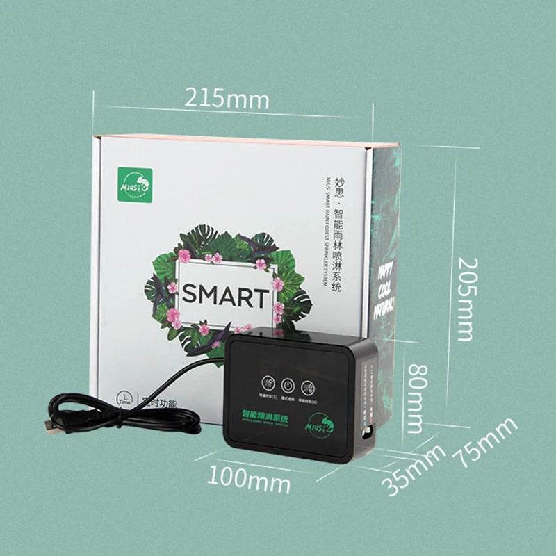 Système de pulvérisation Intelligent, Kit de système de pulvérisation de brouillard pour forêt tropicale, brumisateur de reptiles, humidificateur de Terrariums, minuterie électronique - Animaleriex