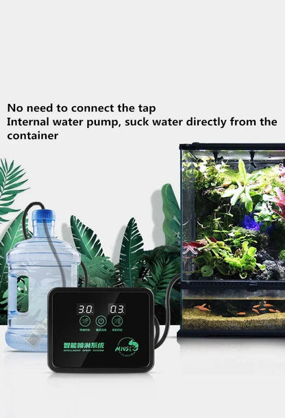 Système de pulvérisation Intelligent, Kit de système de pulvérisation de brouillard pour forêt tropicale, brumisateur de reptiles, humidificateur de Terrariums, minuterie électronique - Animaleriex
