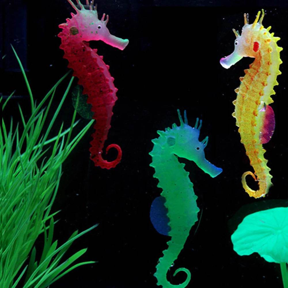 Aquarium artificiel lumineux, poisson-lion, paysage en Silicone, faux poisson flottant, lueur dans la nuit, ornement, décoration de la maison - Animaleriex