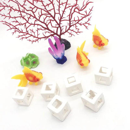 Décoration d'aquarium en céramique, abri pour poissons et crevettes, poterie, maison de Scorpion, Simulation de pierre, décor d'aquarium idéal - Animaleriex