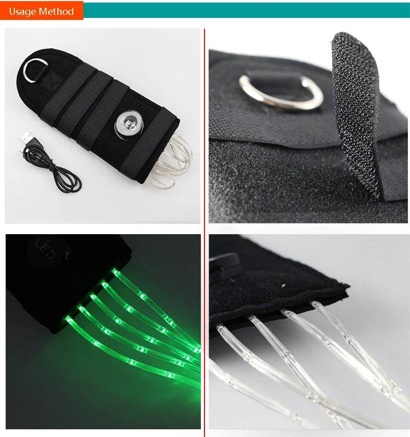 Accessoires de queue de cheval pour équitation, barre lumineuse clignotante LED, équipement de harnais pour Sports de plein air, Charge USB, décorations sûres pour l'équitation de nuit - Animaleriex