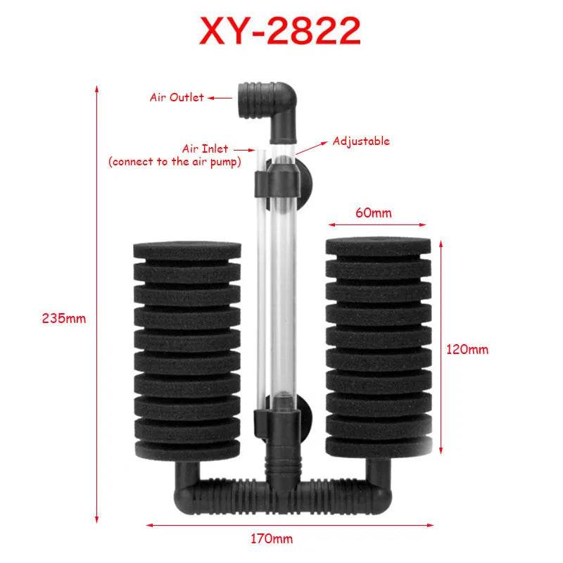 Filtre d'aquarium pour Aquarium réservoir de poissons pompe à Air écumeur filtre éponge biochimique Aquarium Bio filtre Filtro Aquario pratique - Animaleriex