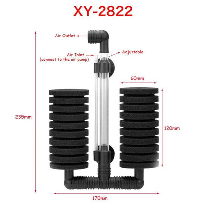 Filtre d'aquarium pour Aquarium réservoir de poissons pompe à Air écumeur filtre éponge biochimique Aquarium Bio filtre Filtro Aquario pratique - Animaleriex