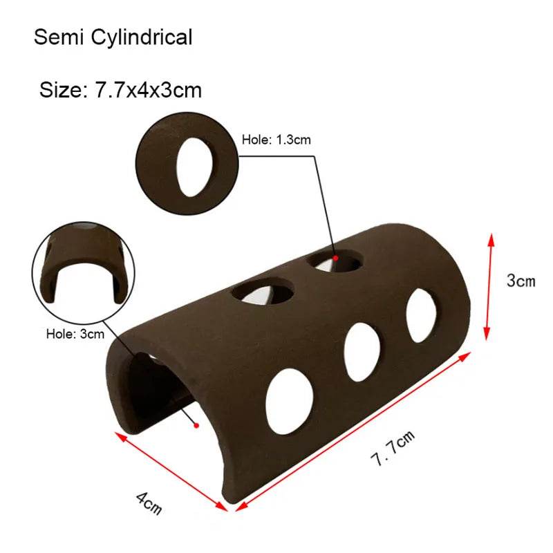Décoration d'aquarium en céramique, abri pour poissons et crevettes, poterie, maison de Scorpion, Simulation de pierre, décor d'aquarium idéal - Animaleriex