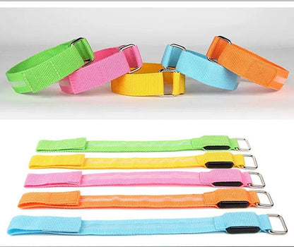 4 pièces/ensemble éclairage LED ceinture de sécurité pour jambe de cheval sangles de jambe de cheval équipement d'équitation de nuit Sports de plein air fournitures équestres - Animaleriex