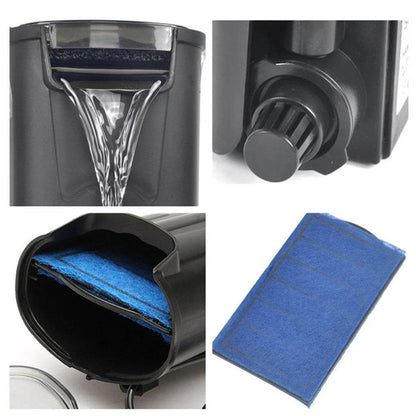 Filtre d'aquarium 5W, faible niveau d'eau, filtre pour Reptile, cascade suspendue, nettoyage en plastique, pompe à eau, Circulation d'eau, tortue - Animaleriex