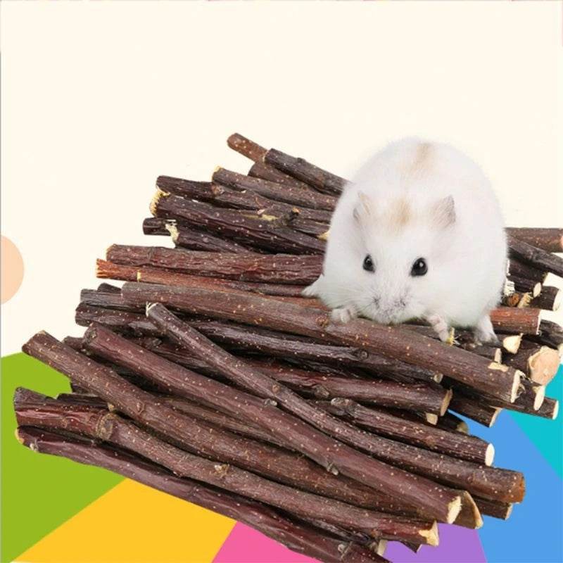 Professionnel Hamster lapin dents meulage pommier bâton minéraux molaire pierre jouets pour Chinchilla Hamster PetToys accessoires - Animaleriex