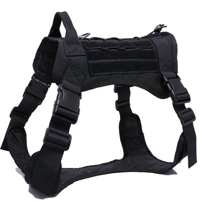 Harnais tactique pour chien, gilet d'entraînement pour animaux de compagnie, harnais militaire pour chien, collier de laisse pour petits, moyens et grands chiens, marche et chasse - Animaleriex
