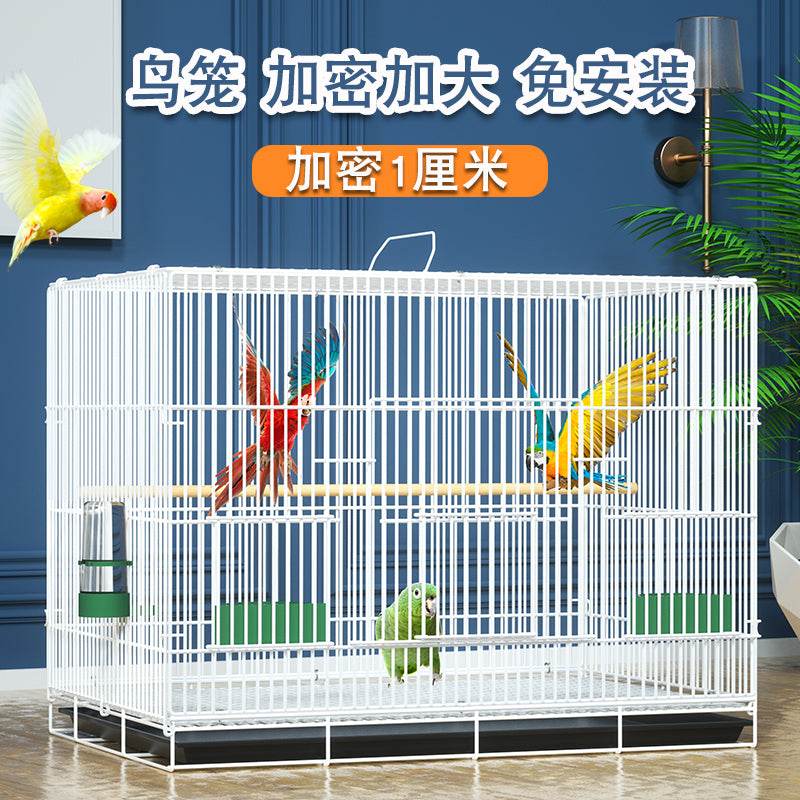76x45x46 cm Extra Large Cage à oiseaux perroquet animal de compagnie en gros grand extérieur pas cher en fer forgé canari oiseau Cage élevage grande Cage - Animaleriex