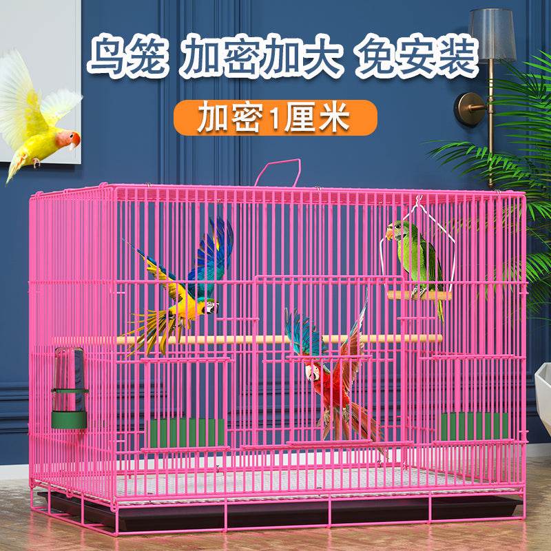 76x45x46 cm Extra Large Cage à oiseaux perroquet animal de compagnie en gros grand extérieur pas cher en fer forgé canari oiseau Cage élevage grande Cage - Animaleriex