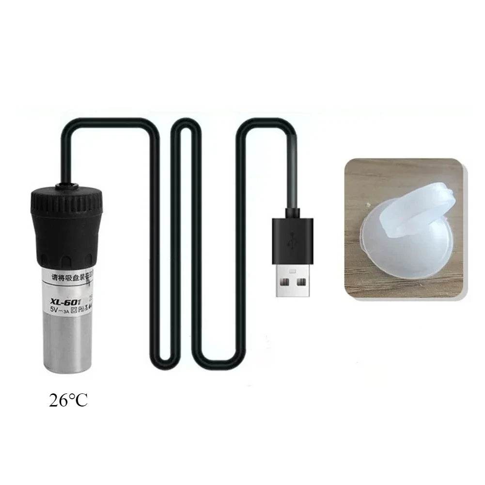 Chauffage d'aquarium réglable submersible 20 W/25 W avec affichage numérique, contrôleur de température externe 18-34 °C USB Mini - Animaleriex