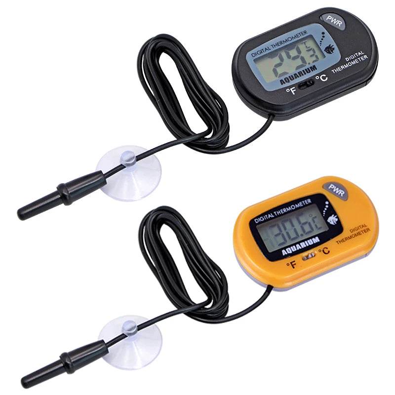Thermomètre numérique LCD pour Aquarium, compteur de température et d'eau, détecteur de température, alarme de poisson, fournitures pour animaux de compagnie, outil aquatique - Animaleriex