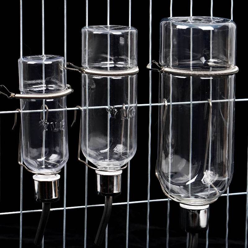 Bouteille à boire en plastique pour lapin, Cage à Hamster, distributeur de bouteille d'eau pour lapin, cochon d'inde, écureuil, petite mangeoire pour animal domestique, 180/350/750ML - Animaleriex