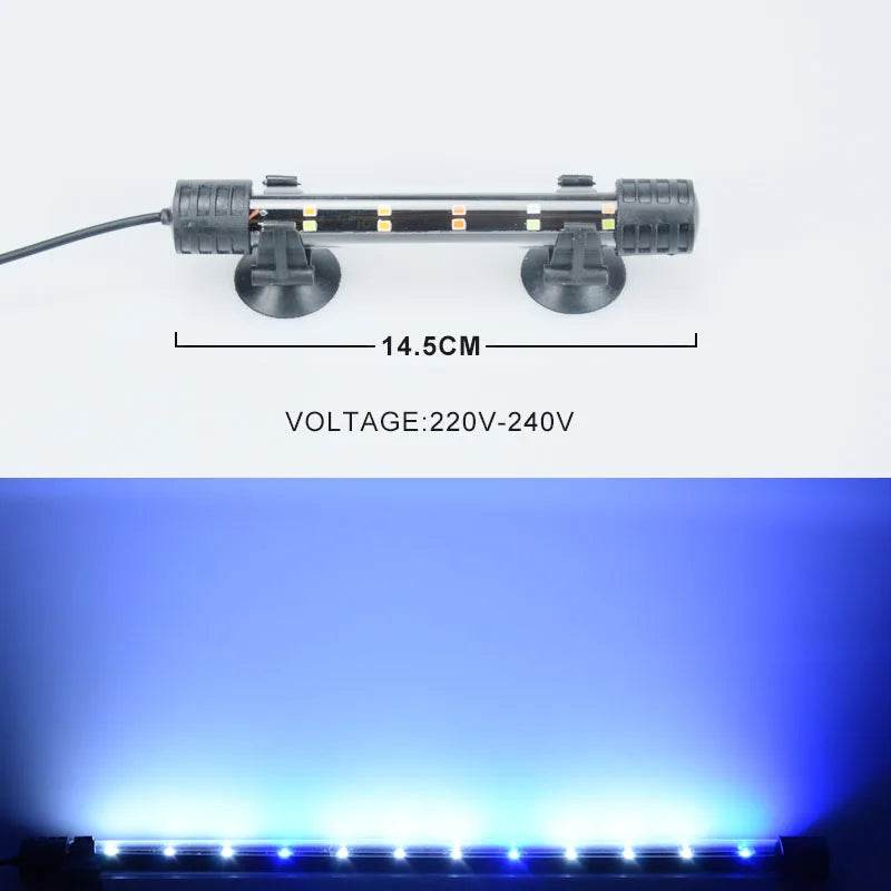 14-58CM lumière d'aquarium réservoir de poisson lampe de lumière Submersible étanche sous-marine lumières LED éclairage d'aquarium - Animaleriex