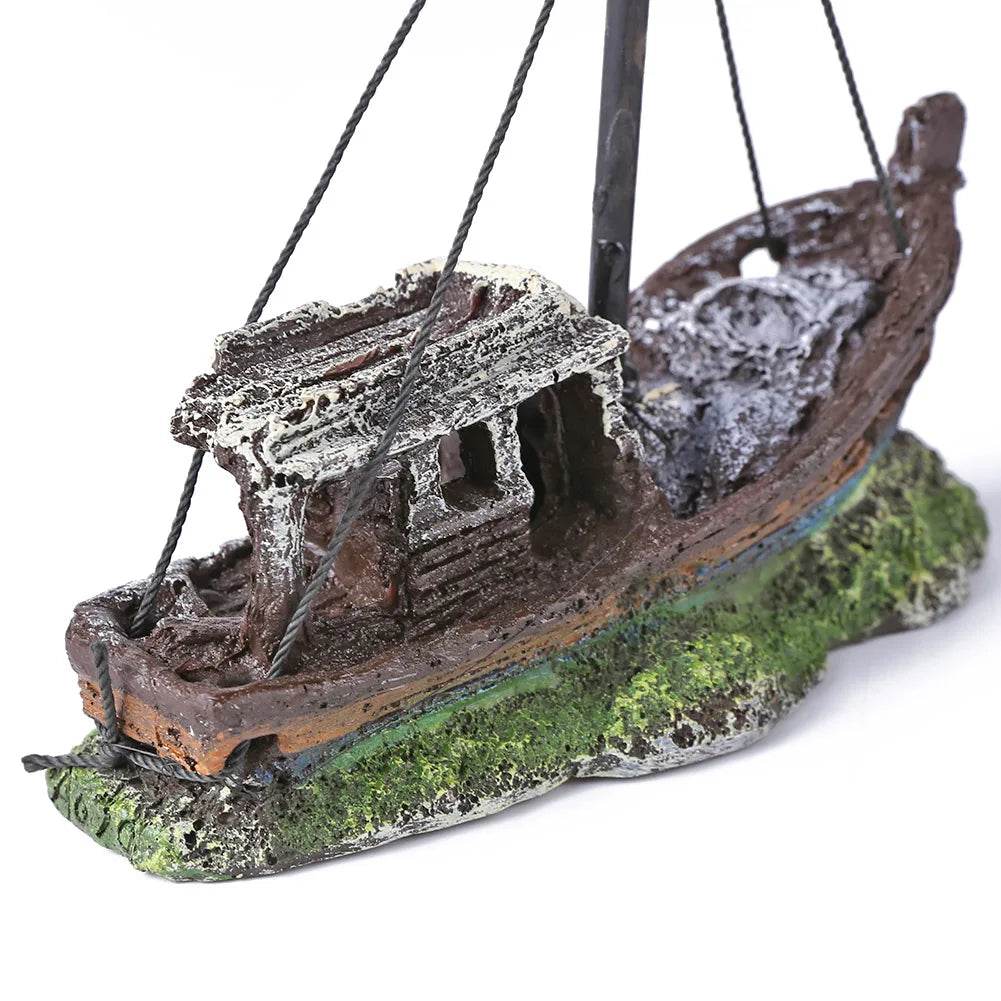 Décor de bûches creuses d'aquarium multifonction en résine, grotte de cachette de poisson Non toxique, décoration en bois mort pour Aquarium - Animaleriex