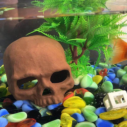 Décoration d'aquarium en céramique, abri pour poissons et crevettes, poterie, maison de Scorpion, Simulation de pierre, décor d'aquarium idéal - Animaleriex