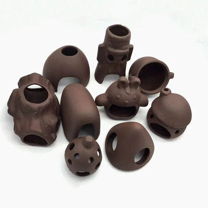 Décoration d'aquarium en céramique, abri pour poissons et crevettes, poterie, maison de Scorpion, Simulation de pierre, décor d'aquarium idéal - Animaleriex