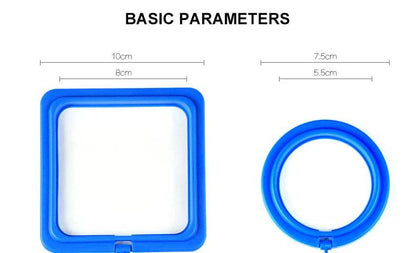 Anneau d'alimentation pour poissons d'aquarium, équipé de ventouses, Portable, circulaire et carré, mangeoire pour animaux aquatiques, outils d'alimentation pour Aquarium - Animaleriex
