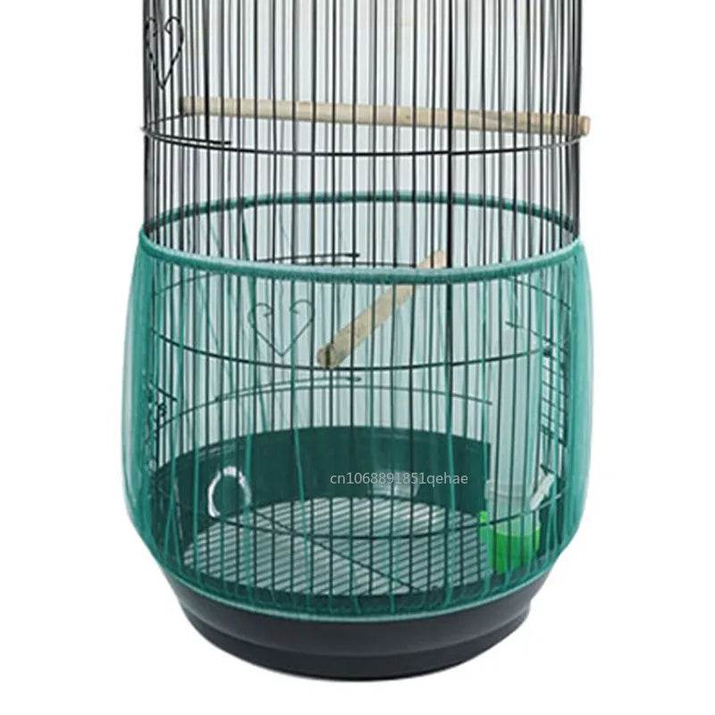 Couverture de cage à oiseaux en maille de Nylon, couverture pour perroquet, blocage de la poussière, tissu respirant, capuche de protection en maille, nettoyage facile, accessoires de Cage - Animaleriex