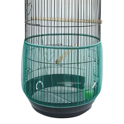 Couverture de cage à oiseaux en maille de Nylon, couverture pour perroquet, blocage de la poussière, tissu respirant, capuche de protection en maille, nettoyage facile, accessoires de Cage - Animaleriex