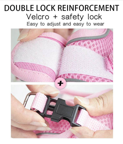 Harnais et laisse en maille de Nylon pour chat, respirant, pour chaton, petit chien, chiot, bouledogue français, Chihuahua, carlin - Animaleriex