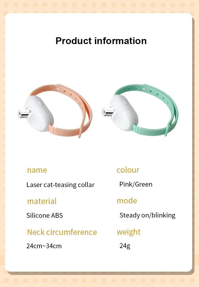 Collier de chat Laser taquin chat électrique USB chargement chaton automatique chats jouet intelligent Laser taquin chat jouet interactif 고양이 장난감 - Animaleriex