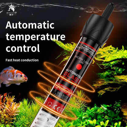 Tige chauffante à Thermostat à température réglable 110v-220v, 25W 50W 100W 200W 300W, Submersible pour Aquarium, réservoir de poissons, chaleur de l'eau - Animaleriex