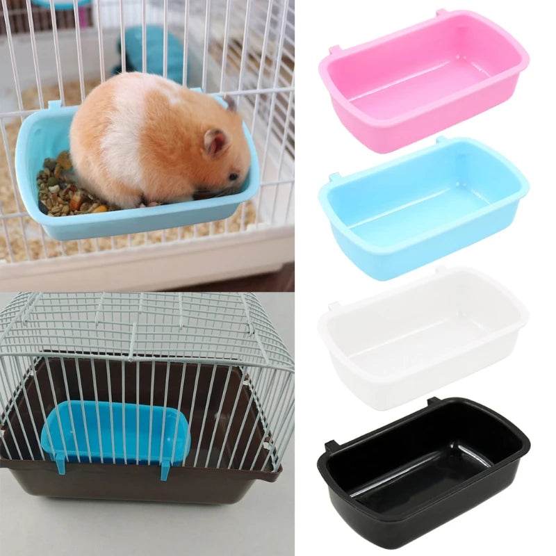 Petit bol distributeur de nourriture pour animaux de compagnie, Cage à Hamster, bol suspendu, dispositif de consommation d'eau, tasse d'alimentation pour oiseaux, écureuils et lapins - Animaleriex