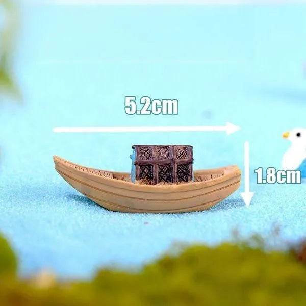 Accessoires de jardin féerique, puits d'eau de source miniatures, pont de bateau, ornement de Statue, Figurines de paysage, décor artisanal de jardin de maison - Animaleriex