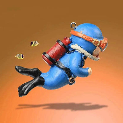 Ornement d'aquarium de plongée flottant – Décoration de plongeur sous-marin réaliste pour aquarium, ajoute du plaisir et du style à votre configuration aquatique. - Animaleriex