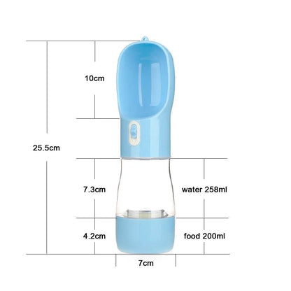 Bouteille d'eau Portable pour chien, récipient de nourriture et d'eau pour chien, bol d'alimentation pour animaux de compagnie, bols à boire de voyage en plein air, distributeur d'eau - Animaleriex
