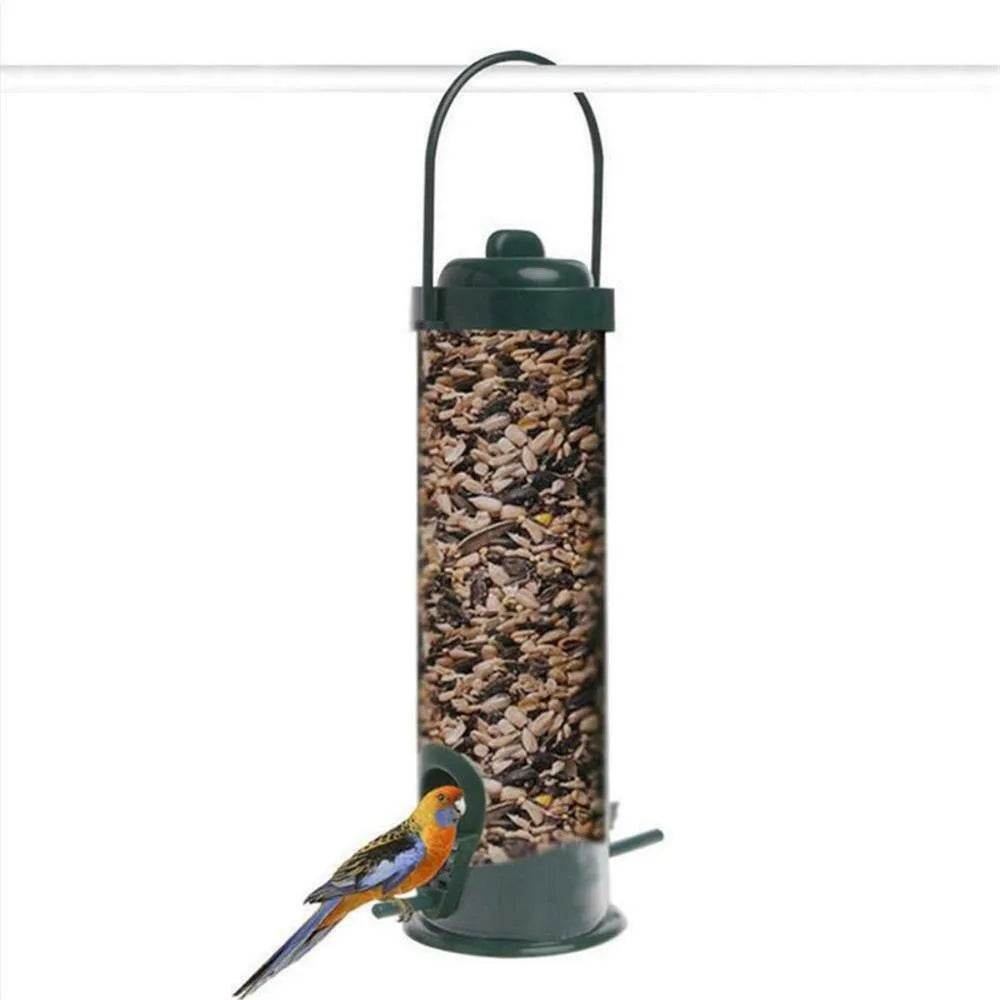 Mangeoire pour oiseaux à trous multiples outil d'alimentation automatique des pieds mangeoire pour oiseaux pour animaux de compagnie distributeur de nourriture pour animaux de compagnie suspendu en plein air pour animaux volants - Animaleriex