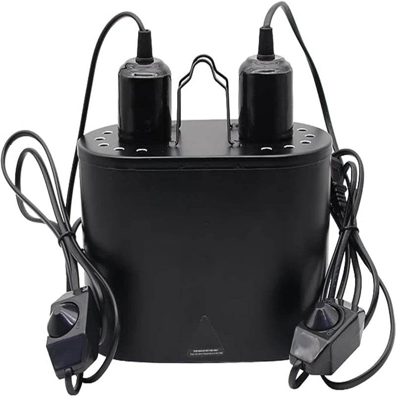 Lampe pour reptiles avec réglage de la température, éclairage thermique, lumière UVB avec interrupteurs indépendants pour serpent et tortue - Animaleriex